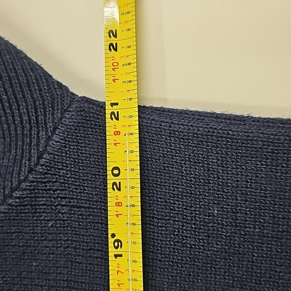 Vintage Polo by Ralph Lauren Navy Sweater with Red -Orange Raincoat Style Hood M - Picture 9 of 13